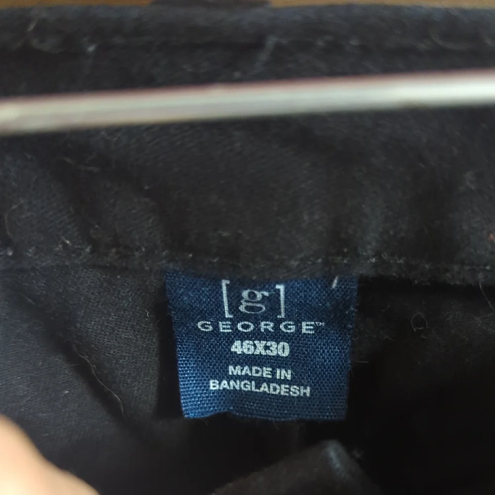 George Men's Elegant Black Dress Pants